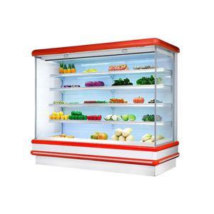 Buy cheap 4 Layers Shelf Multideck Open Chiller Wine Beverage Vegetable Cooler from wholesalers