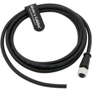Alvin's Cables M12 A Code 5 Pin Female to Open End Cable 32.8ft 10m