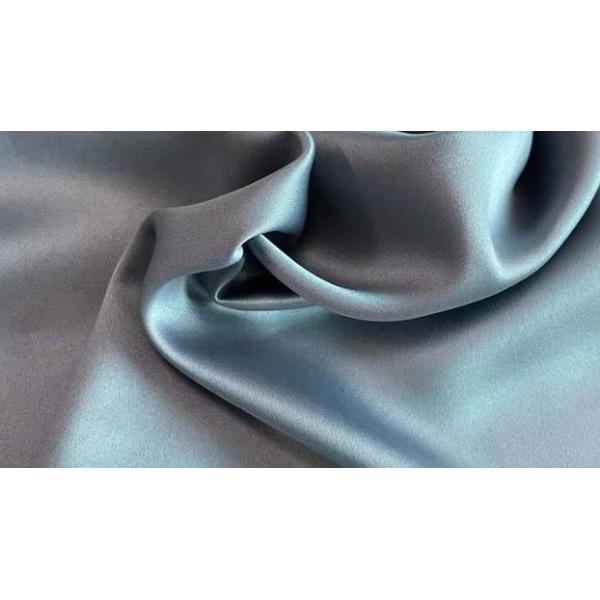 Buy cheap ocean recycle 50D matt satin polyester print fabric for wedding dress from wholesalers