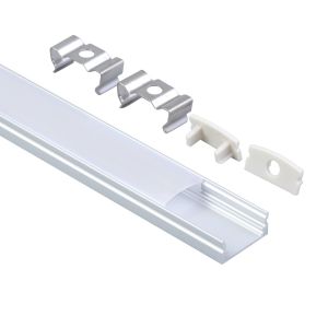 China U Shape Silver Black White Extrusion Channel LED Aluminum Profile For Strip Light on sale