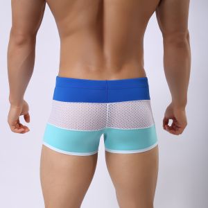 Buy cheap Anti-Bacterial Men Mesh Shorts Disposable Swimming Clothing Mesh Boxers from wholesalers