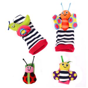 Buy cheap Adjustable  Kids Plush Toys Wrist Ring Bell Puzzle Toy Socks from wholesalers