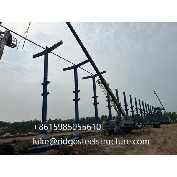 Buy cheap Engineered Framing Prefab Large Span Galvanized Sandwich Panel PEB Steel Structure For Modern Stadiums Entertainment Venues Halls Factories Chicken from wholesalers