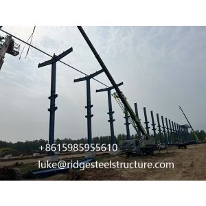 Buy cheap Engineered Framing Prefab Large Span Galvanized Sandwich Panel PEB Steel Structure For Modern Stadiums Entertainment Venues Halls Factories Chicken from wholesalers