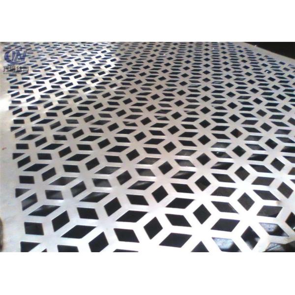 1.0mm Thick Galvanized Perforated Metal Sheet Customized Hole Shape Decoration