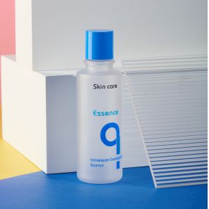 Buy cheap 80ml HDPE Frosted Plastic Bottle Toner Cleansing Water With Blue Cap from wholesalers