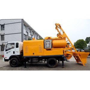 Buy cheap Truck Batching Concrete Pump with Mixer product