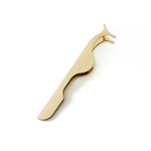 Buy cheap Reusable Professional Eyelash Tweezers , Gold Eyelash Applicator Tweezers from wholesalers