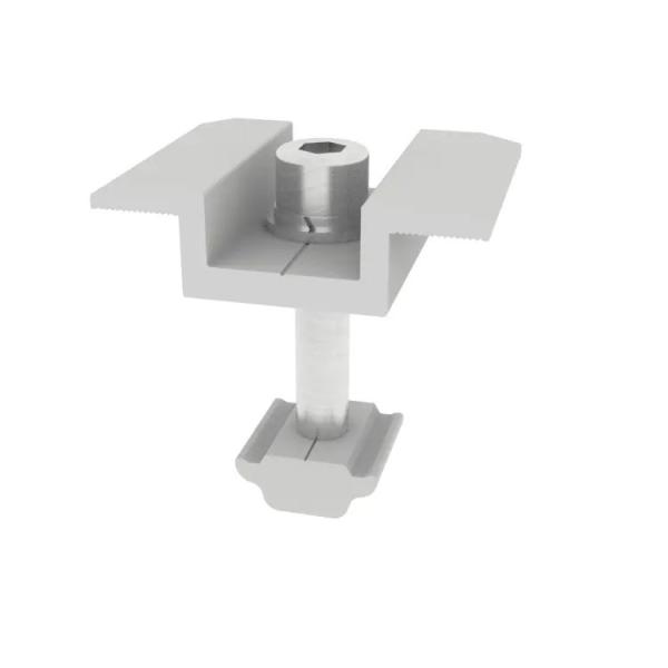 Snow Load 1.4KN/m2 Solar End Clamp for Solar Energy System in Solar Panel