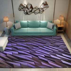 Custom Image Artistic Modern Design 3D Printed Polyester Fiber Living Room