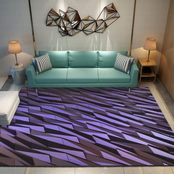 Custom Image Artistic Modern Design 3D Printed Polyester Fiber Living Room