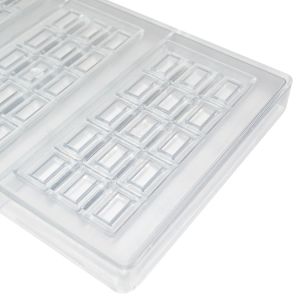 Buy cheap Sustainable 3D Custom Made Chocolate Molds Rectangle Polycarbonate from wholesalers