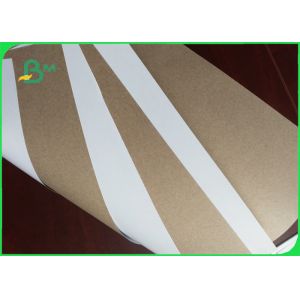 Tear Resistant White Coated Duplex Board / Coated Paper Board 0.7 G/M3 Density