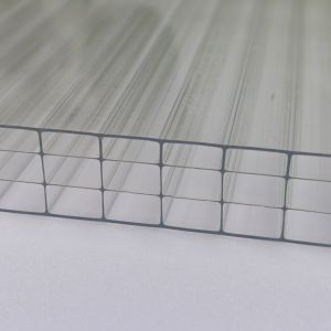 Buy cheap OEM Transparent 20mm Four Layer Plastic Polycarbonate Hollow Sheet Excellent Thermal Insulation And Impact Resistance from wholesalers