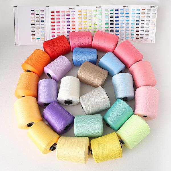 402 Recycled Dty Weft Polyester Textured Yarn 20S/3 403 Ring Blended For 150/48