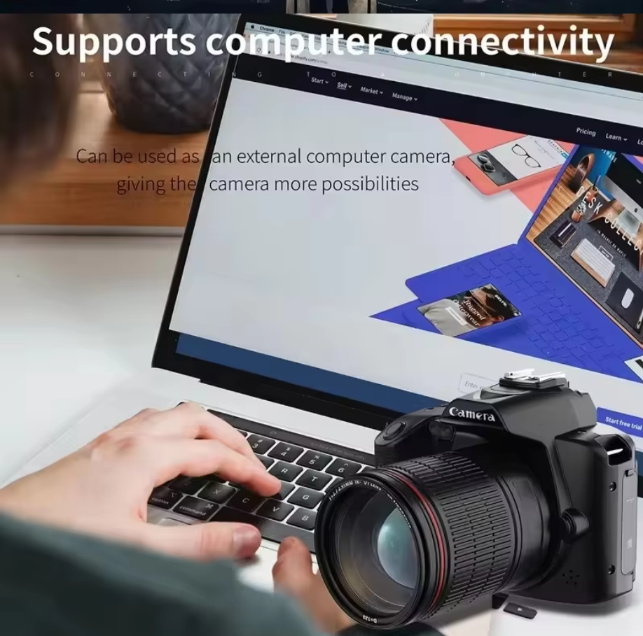 4k Digital Camera Dual Video Vlog Wifi CCD Camera 64MP 16x Zoom 3.0'' Touch Screen