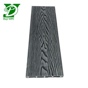 Waterproof Embossed Surface Modern Hollow Wood Plastic Composite Decking