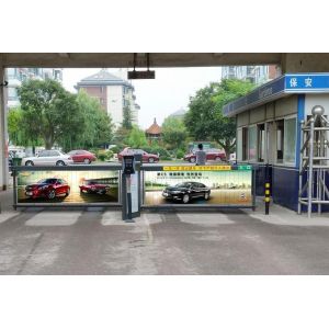 Buy cheap RS485 Automatic Parking Advertising Barrier Gates With Advertisement 450 * 880mm from wholesalers