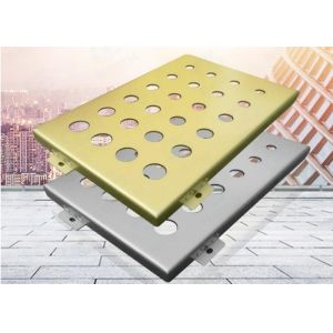 Buy cheap Wall Modeling Door Head  Perforated Aluminium Panels Facade 1220*2440mm from wholesalers