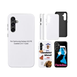 Buy cheap Customized Logo 3D Sublimation 2 in 1 Phone Case For Samsung Galaxy S23 S24 S25 FE In Dual Layer Design from wholesalers