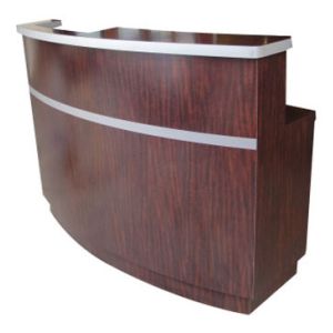 Buy cheap Hotel / Salon Reception Desk Solid Wood Drawer With Distinctive Handles product