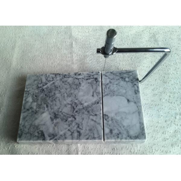 Quality Natural Marble Cheese Slicer With Board , Grey Marble Wire Cheese Slicer for sale