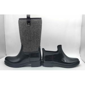 Buy cheap Women's PVC Slip On Rain Boots Double Upper Boots Matt Finish Chelsea Wellington Styles from wholesalers