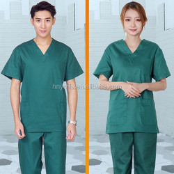 China factory custom cotton and polycotton workwear hospital medical scrub