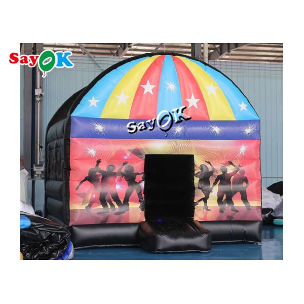 Best Inflatable Tent 5m 16.5ft Disco Dome Inflatable Bounce House With Disco Light