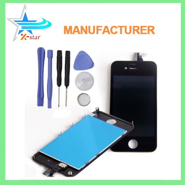 For iphone4 original lcd with digitizer assembly,lcd touch screen display for