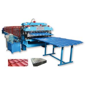 Buy cheap Double Decking Panel Machine, Steel Structure Ribbed Panel Machine from wholesalers