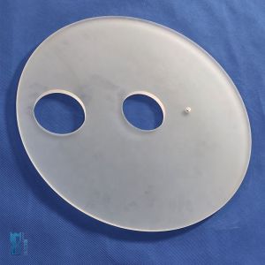 Laboratory Special Corrosion Resistant Quartz Frosted Chip Quartz Punch Sheet