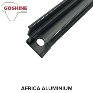 China Black powder coated aluminium extrusion profile for aluminium handrail on sale
