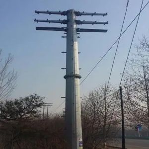 Buy cheap GR 65 Hot Dip Galvanized Electric Power Pole Stainless For Transmission Line Project from wholesalers