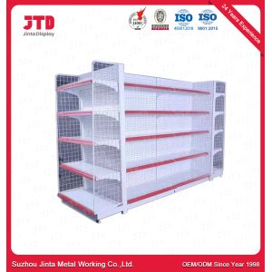 Buy cheap Cosmetic Supermarket Display Shelf With Acrylic Side Boards from wholesalers