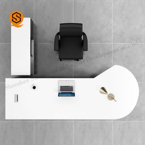 Buy cheap Artificial Stone Office Boss Table No Bubbles With Seamless Joint from wholesalers