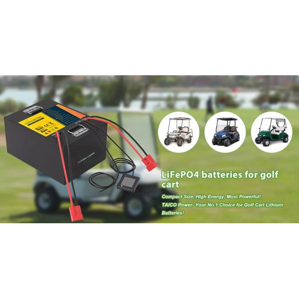 48V 100Ah 5120Wh Lithium Golf Cart Batteries CE MSDS UN38.3 approved
