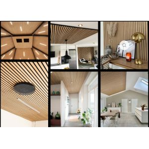 Buy cheap Slotted MDF Pet Felt Wooden Grooved Acoustic Panel 21mm from wholesalers