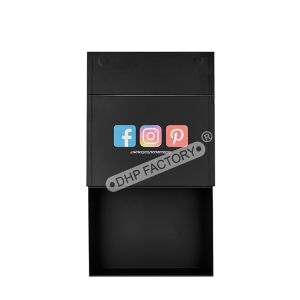 Premium Matte Black Magnetic Rigid Boxes Custom Apparel Packaging Box