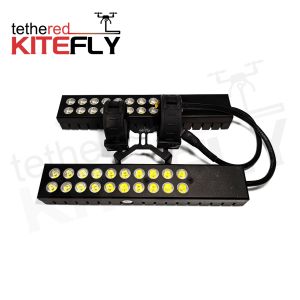 Tethered Dual Row Drone Uav Lighting Strip 20000lm With Sufficient Heat