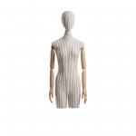 Buy cheap White Half Body Female Mannequin , Half Mannequin Stand For Clothing Display from wholesalers
