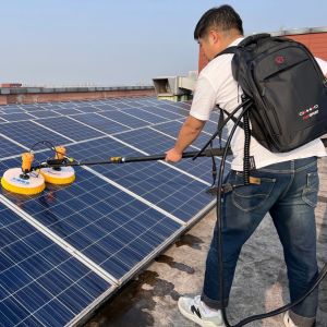 Buy cheap High Altitude Solar Panel Cleaning System with Physical Cleaning Principle and Double-Disc Rotary Brush from wholesalers
