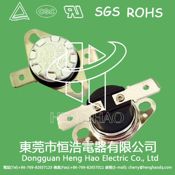Buy cheap Snap Action KSD Bimetal Thermostat Plastic / Ceramic Body RoHS Certificated from wholesalers