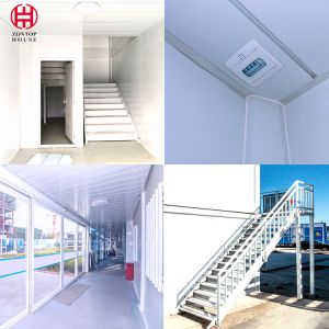 Buy cheap Zontop China 4 Bedrooms Luxury Prefabricated Modern Quick Concrete 20ft Container Homes 2 Story Prefab House from wholesalers