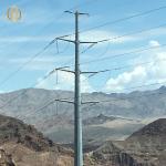 Buy cheap Hot Dip Galvanised Power Pole 166KV 38m For Power Transmission Line from wholesalers