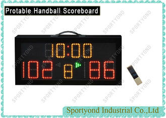 Quality LED Protable Handball Scoreboard Display With IR Controller and Time Display for sale