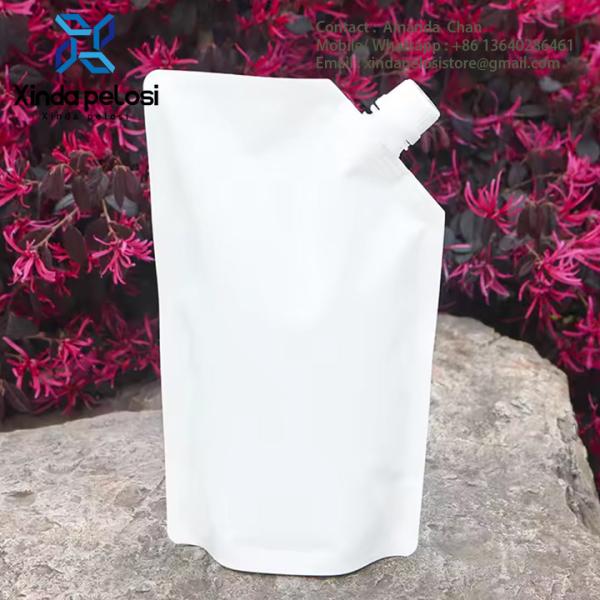 Stand Pouch With Special Shape Laminated Materiel For Juice Or Water Or Wine