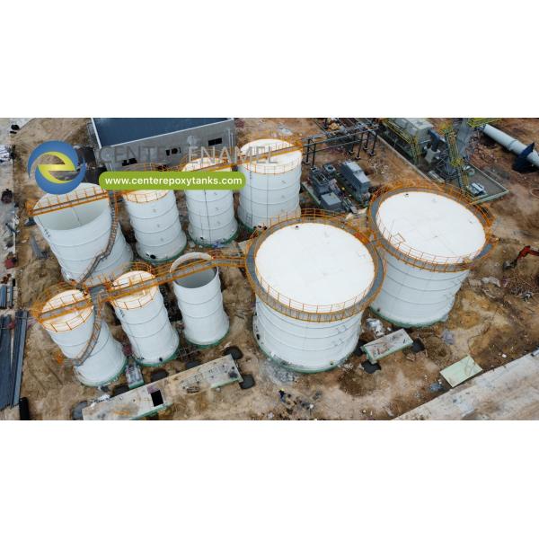 Quality Epoxy Coated Steel Bolted Tanks for Effluent Holding: Stores Treated Wastewater Temporarily for sale