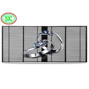 Buy cheap P3.91 Hanging Transparent  LED Screen ultra slim transparent video screen from wholesalers