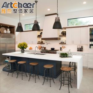 Buy cheap 2023 Customized Size Modern Melamine Board Kitchen Cabinet with Island Table Interior product